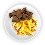 Chips & Kebab Meat 